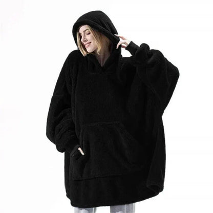 LP | Maglia in pile oversize con cappuccio
