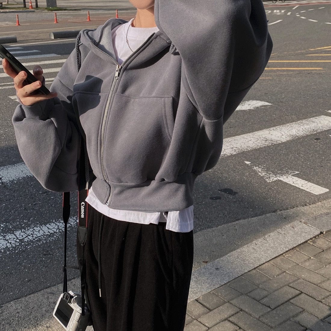 LP | Maglia casual con maniche lunghe e coulisse