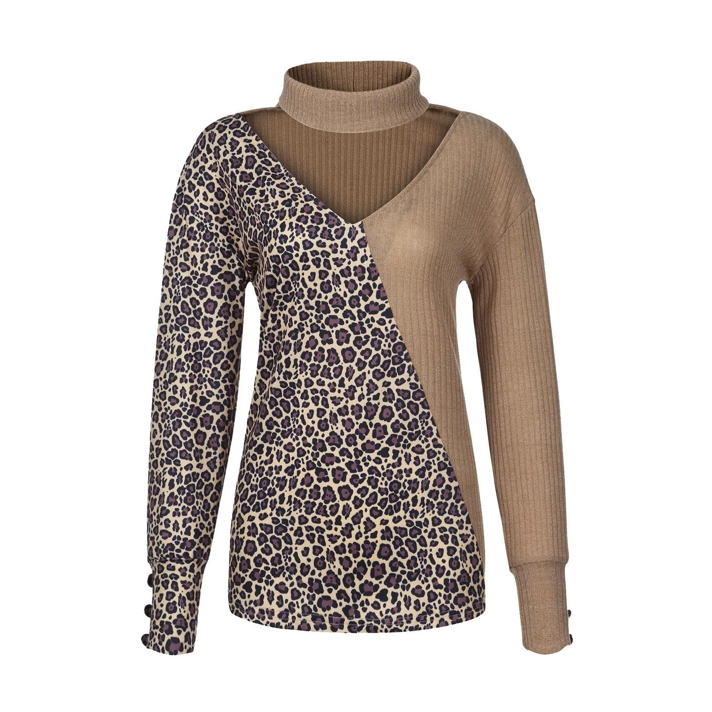 LP | Maglia patchwork con stampa leopardo 2024