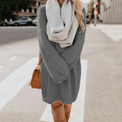 LP | Miniabito lavorato a maglia con stile maglione