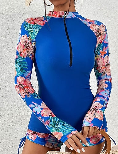 Rash Guard Full Body Swimwear Dive Skin Suit Upf50+ Quick Dry High Elasticity Long Sleeve Swimwear Surfing Diving Snorkeling Summer