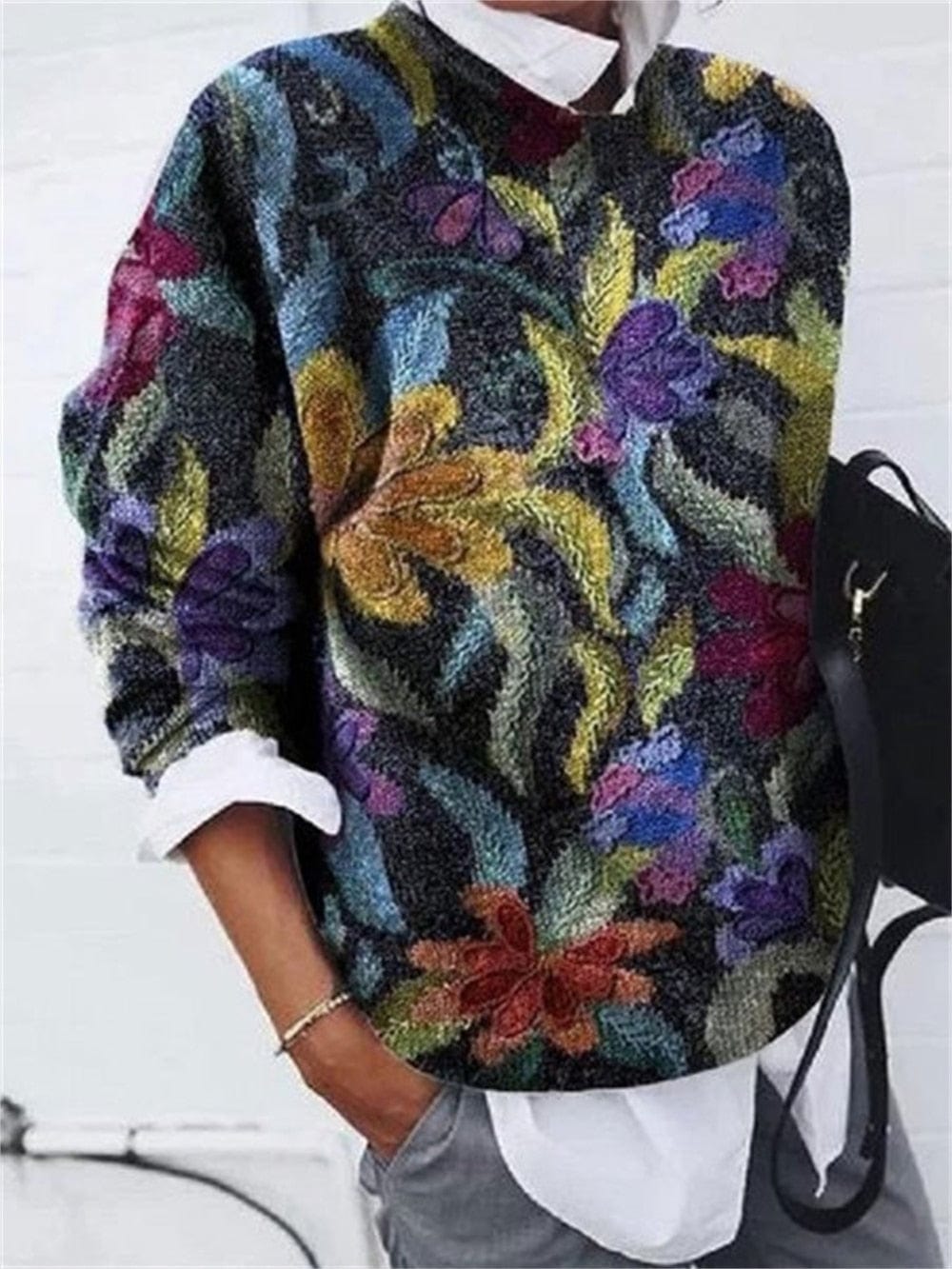 JO | Maglione elegante con stampa