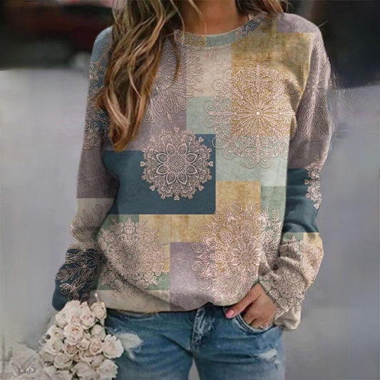 LP | Maglione con elegante stampa a blocchi