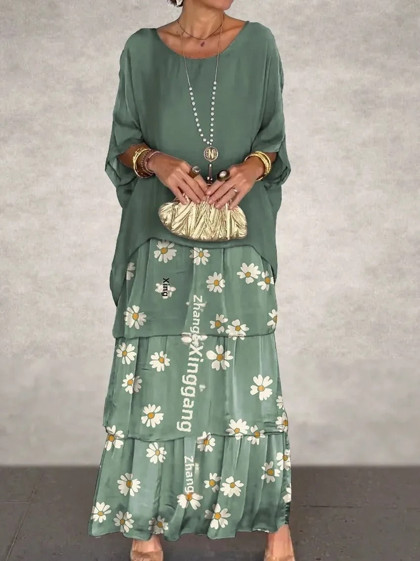 ER | Maxi abito a strati sciolto