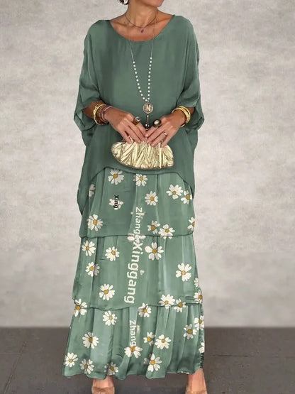 ER | Maxi abito a strati sciolto