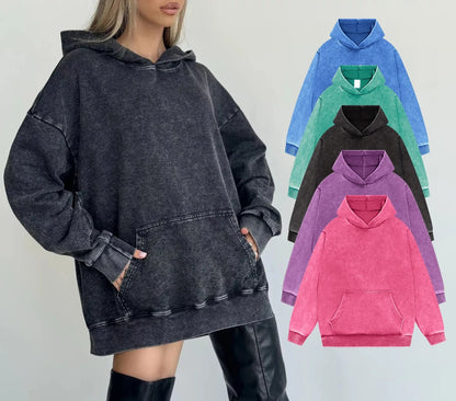 ER | Felpa con cappuccio in denim