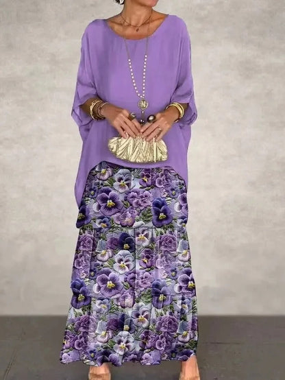 ER | Maxi abito a strati sciolto