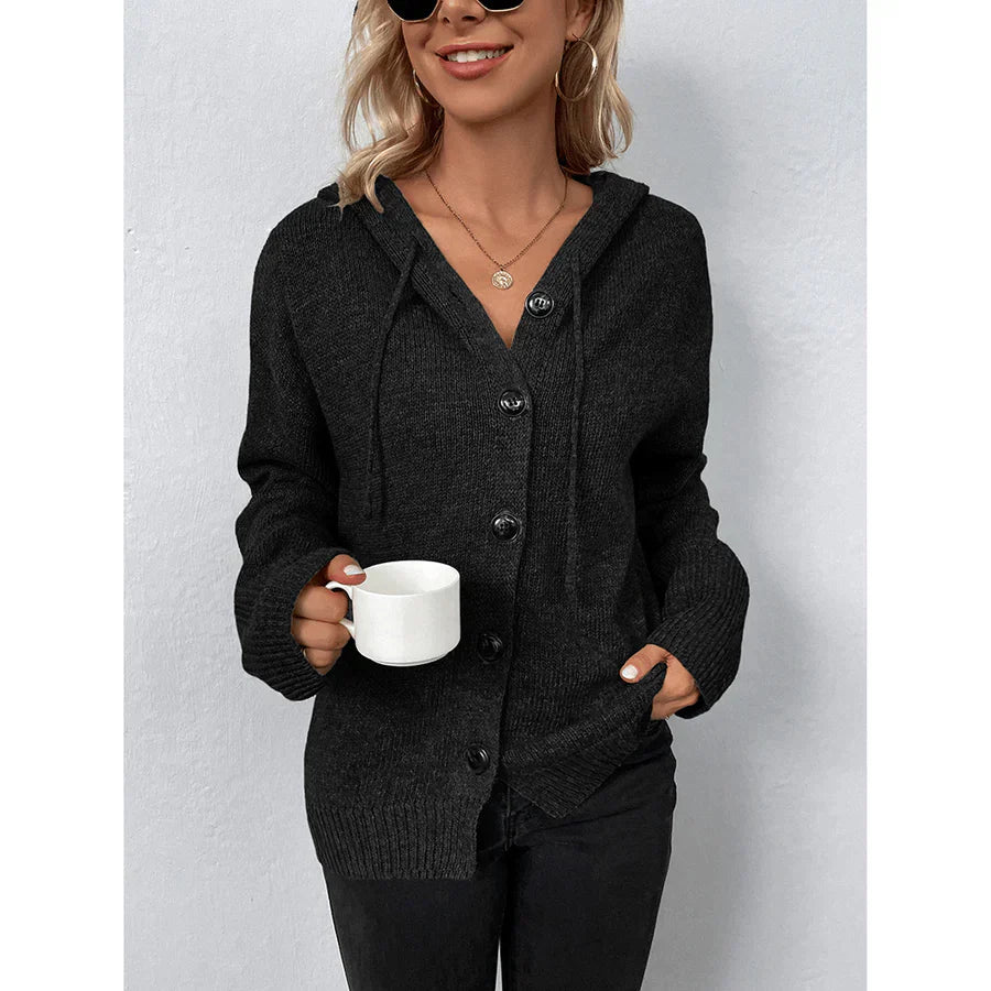 LP | Maglia a maniche lunghe in piuma d'oca con cappuccio