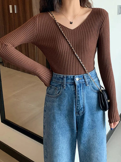 LP | Maglia basic con scollo a V