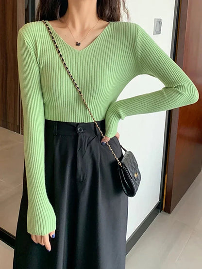 LP | Maglia basic con scollo a V