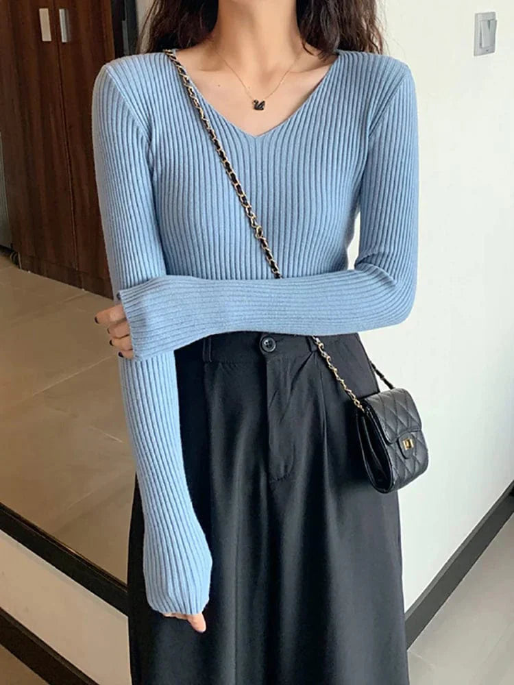 LP | Maglia basic con scollo a V