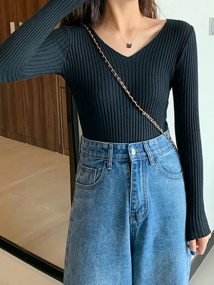 LP | Maglia basic con scollo a V