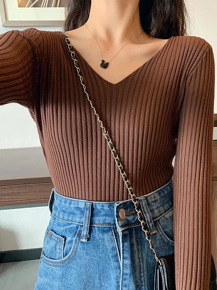 LP | Maglia basic con scollo a V