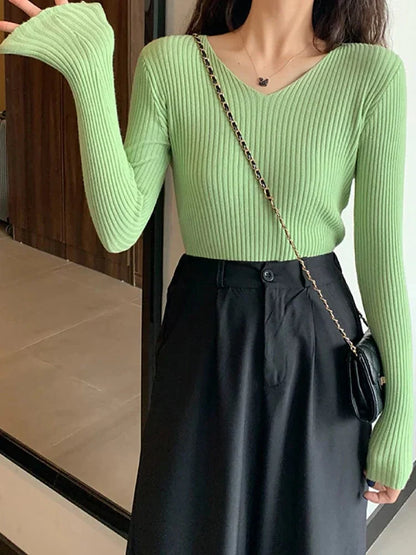 LP | Maglia basic con scollo a V