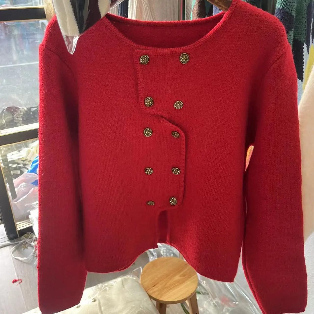 LP | Maglia da donna con abbottonatura a doppio petto