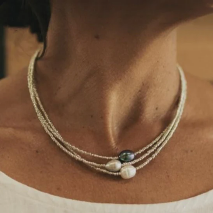 Perla Collana bellissimo con stile unico