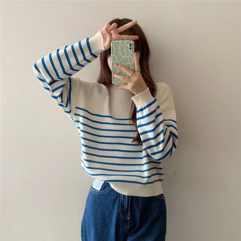 LP | Maglia solida a girocollo