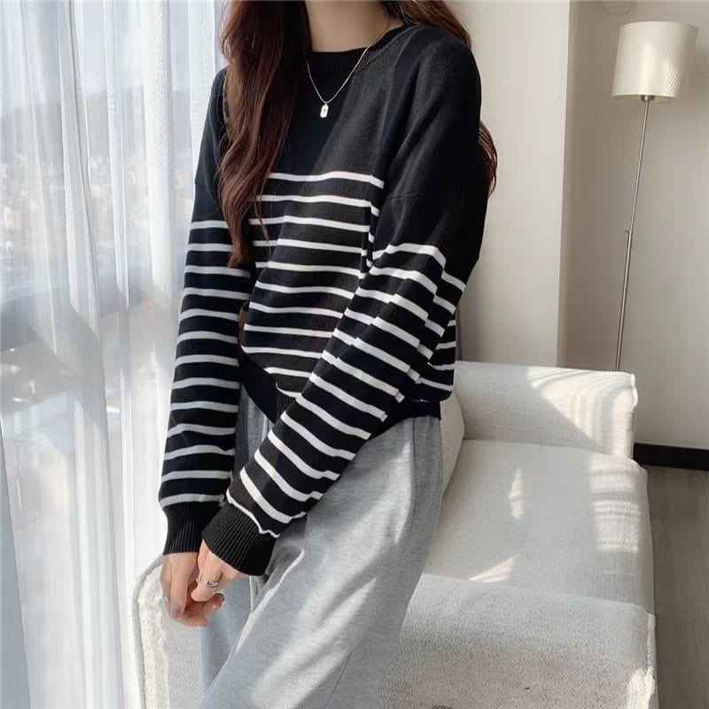 LP | Maglia solida a girocollo