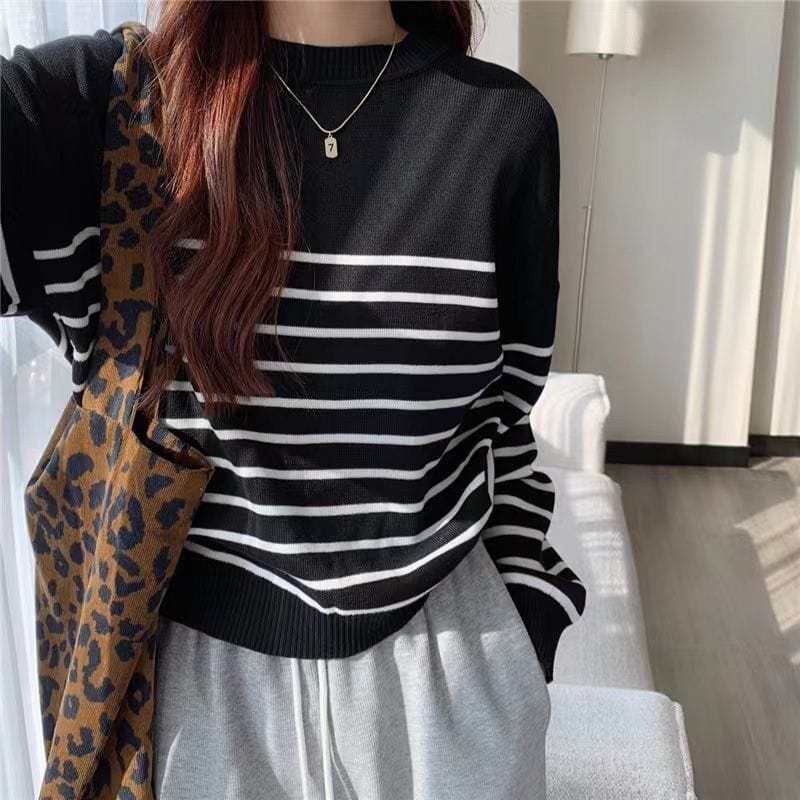 LP | Maglia solida a girocollo