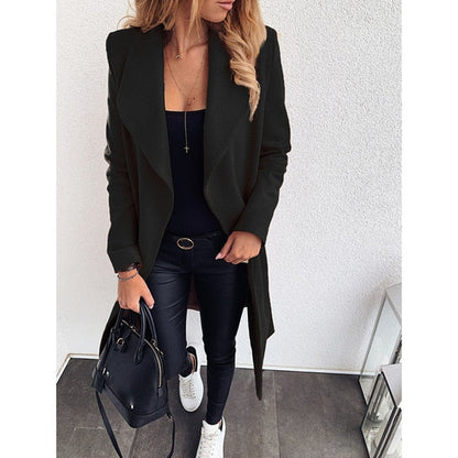 LP | Giacca lunga in cotone senza bottoni