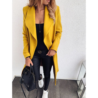 LP | Giacca lunga in cotone senza bottoni