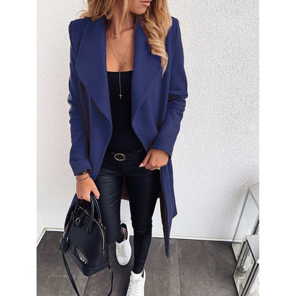 LP | Giacca lunga in cotone senza bottoni