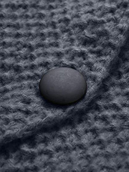 ER | Cardigan con cappuccio in maglia grossa