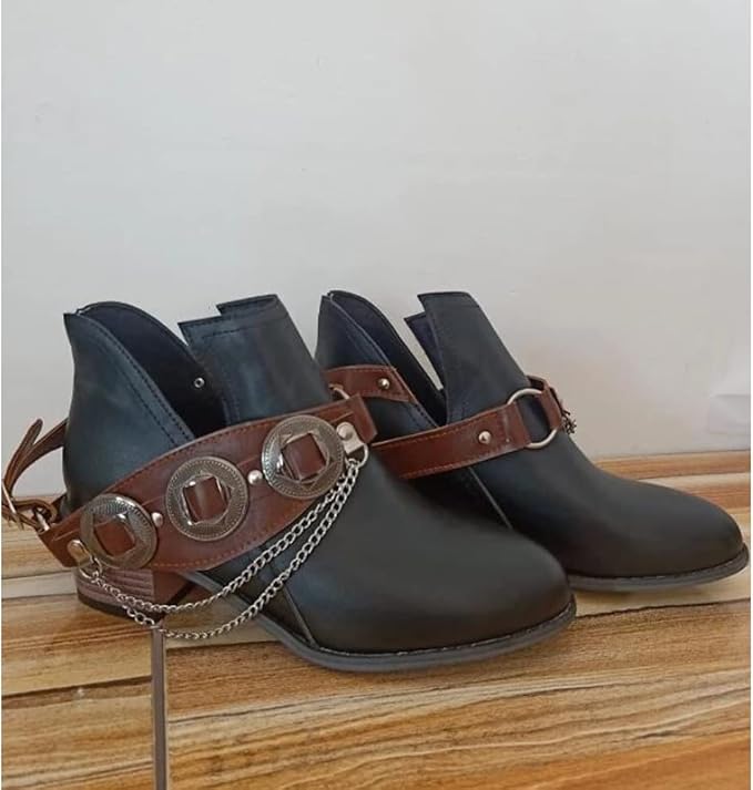 ER | Scarpe vintage con tacco medio e grosso