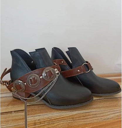 ER | Scarpe vintage con tacco medio e grosso