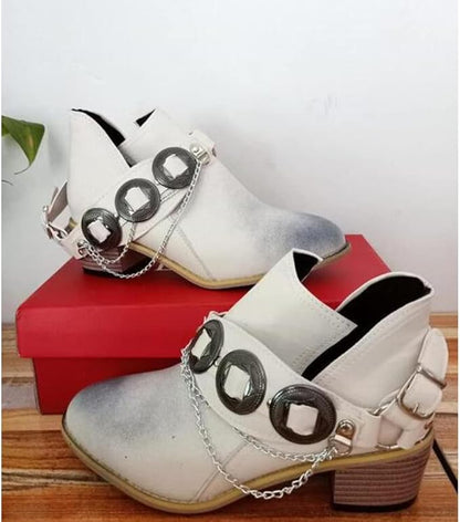 ER | Scarpe vintage con tacco medio e grosso