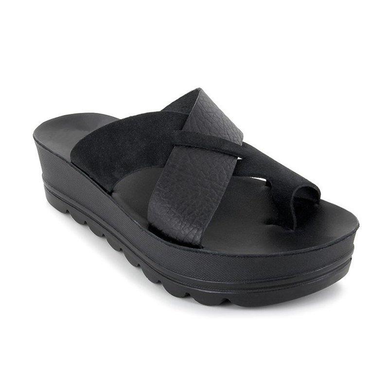 ER | Sandali eleganti con plateau e cinturini incrociati