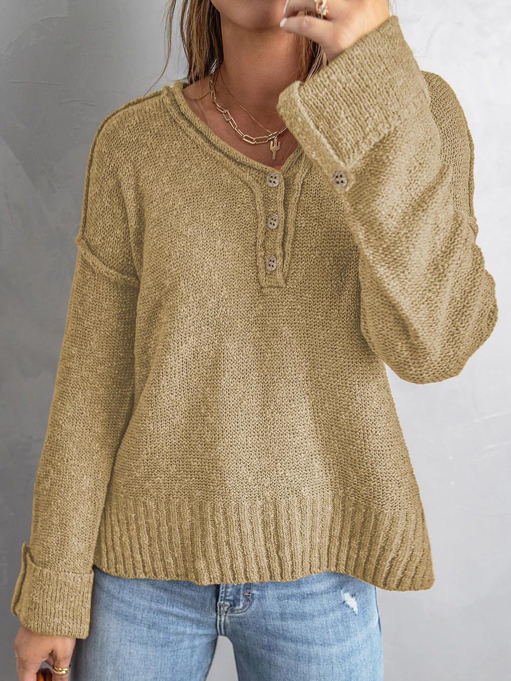 Maglione dal design curato