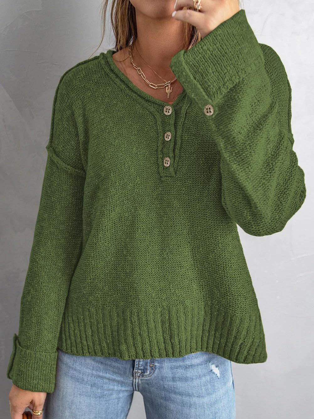 Maglione dal design curato