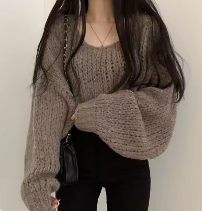 Maglione dal design curato